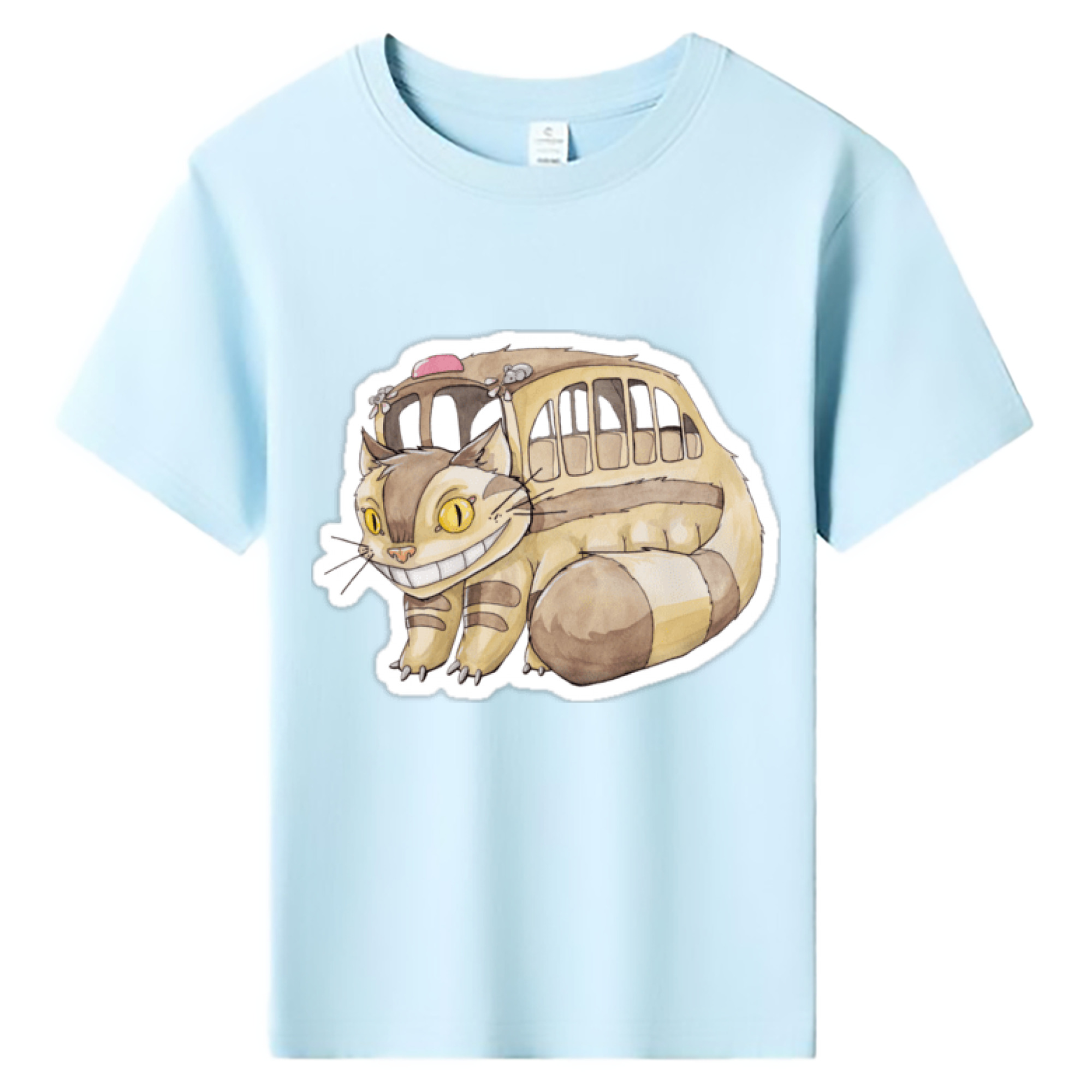 （画像用） となりのトトロ 草壁メイ 草壁サツキ My Neighbor Totoro Satsuki Kusakabe Mei Kusakabe 綿100％キッズTシャツ（フロントプリント）